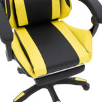 Runner gaming office chair PVC black-fabric yellow - Слика 6