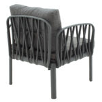 Lounge Intricate set of 4 pcs PP anthracite-dark grey antique fabric - Image 6