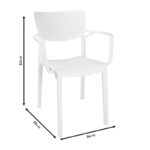 Armchair Frontline PP color white - Image 4