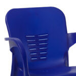 Armchair Feast PP color dark blue-aluminum leg - Image 2