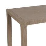 Table Explore with UV protection PP color cappucino 90x90x73.5cm - Image 2