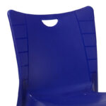Chair Crafted PP color dark blue - aluminium leg - Image 2