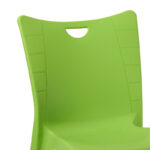 Chair Crafted PP color green - aluminium leg - Image 2