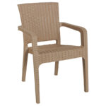 Dining set Explore-Halcyon set 7pieces PP cappuccino150x90x73.5cm - Слика 3