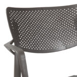 Dining set Icon-Frontline set 5pieces PP dark grey 80x80x74,5cm - Слика 3