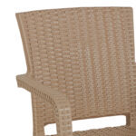 Dining table Icoan-Halcyon set of 3 pieces PP in cappuccino color - Image 3