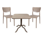 Icon-Ignite dining set 3pcs PP in cappuccino color