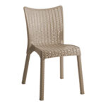 Icon-Confident dining set 5pcs PP in cappuccino color - Image 2