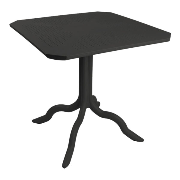 Icon PP table in anthracite color 80x80x74.5cm