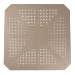Icon PP table in cappucino color 80x80x74.5cm - Image 3