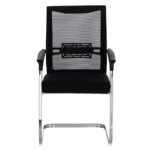 Visitor office chair Chromatic metal-mesh black - Image 4
