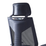 Manager office chair Commend with fabric mesh in black colour - Image 6