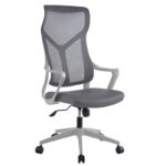 Manager office chair Flexibility with fabric mesh in grey colour