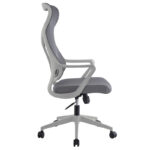Manager office chair Flexibility with fabric mesh in grey colour - Image 3