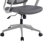 Manager office chair Flexibility with fabric mesh in grey colour - Image 6