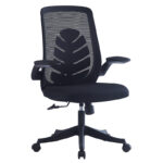 Office chair Enrich with fabric mesh in black colour