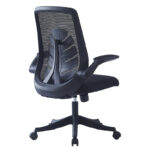 Office chair Enrich with fabric mesh in black colour - Image 3