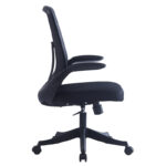 Office chair Enrich with fabric mesh in black colour - Image 4