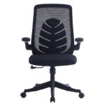 Office chair Enrich with fabric mesh in black colour - Image 5