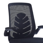 Office chair Enrich with fabric mesh in black colour - Image 6