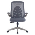 Office chair Enrich with fabric mesh in grey colour - Слика 4