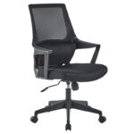 Office chair Fragrant with fabric mesh in black colour