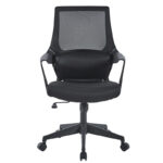 Office chair Fragrant with fabric mesh in black colour - Image 4