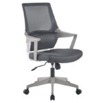 Office chair Fragrant with fabric mesh in grey colour