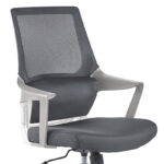Office chair Fragrant with fabric mesh in grey colour - Image 5