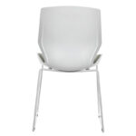 Visitor office chair Genuine PP white-grey - Image 2