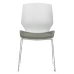 Visitor office chair Genuine PP white-grey - Image 4