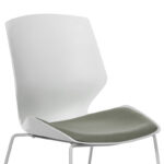 Visitor office chair Genuine PP white-grey - Image 5