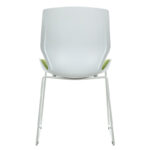 Visitor office chair Genuine PP white-green - Image 2