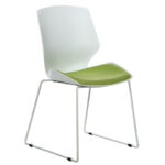 Visitor office chair Genuine PP white-green