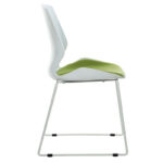 Visitor office chair Genuine PP white-green - Image 3