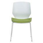 Visitor office chair Genuine PP white-green - Image 4