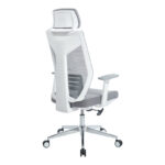 Manager office chair Commend with fabric mesh in grey color - Image 2