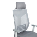Manager office chair Commend with fabric mesh in grey color - Image 5