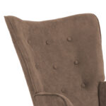 Armchair Fluffy fabric  brown-natural 75x69x96cm - Слика 5