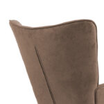 Armchair Fluffy fabric  brown-natural 75x69x96cm - Слика 6