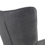 Armchair Fluffy fabric anthracite-natural 75x69x96cm - Слика 6