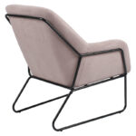 Armchair Indelible fabric pink-black 76x67x81cm - Слика 2