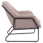 Armchair Indelible fabric pink-black 76x67x81cm - Слика 3