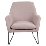 Armchair Indelible fabric pink-black 76x67x81cm - Слика 4