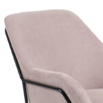 Armchair Indelible fabric pink-black 76x67x81cm - Слика 5