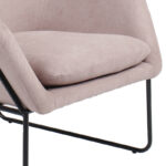 Armchair Indelible fabric pink-black 76x67x81cm - Слика 6