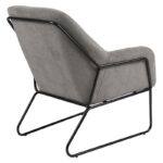 Armchair Indelible fabric grey-black 76x67x81cm - Image 2