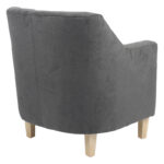 Armchair Joyful fabric anthracite-natual 71x71x81cm - Image 2