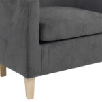 Armchair Joyful fabric anthracite-natual 71x71x81cm - Image 6