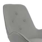 Armchair Kinetic swivel fabric grey blue-chrome 81x78x104cm - Слика 5